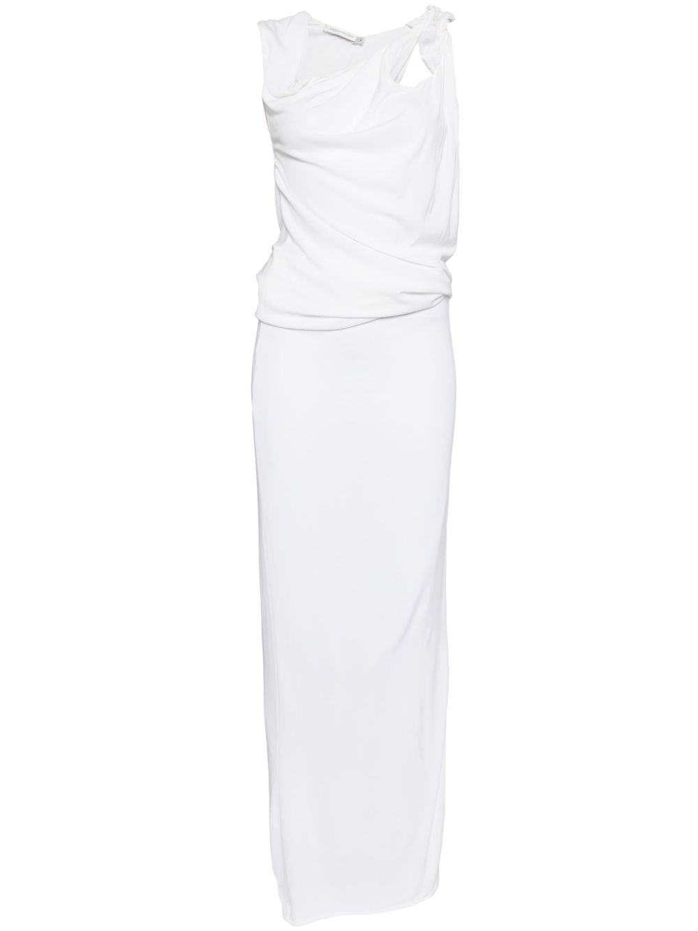 Christopher Esber Ravelled Jersey 连衣裙 - 白色