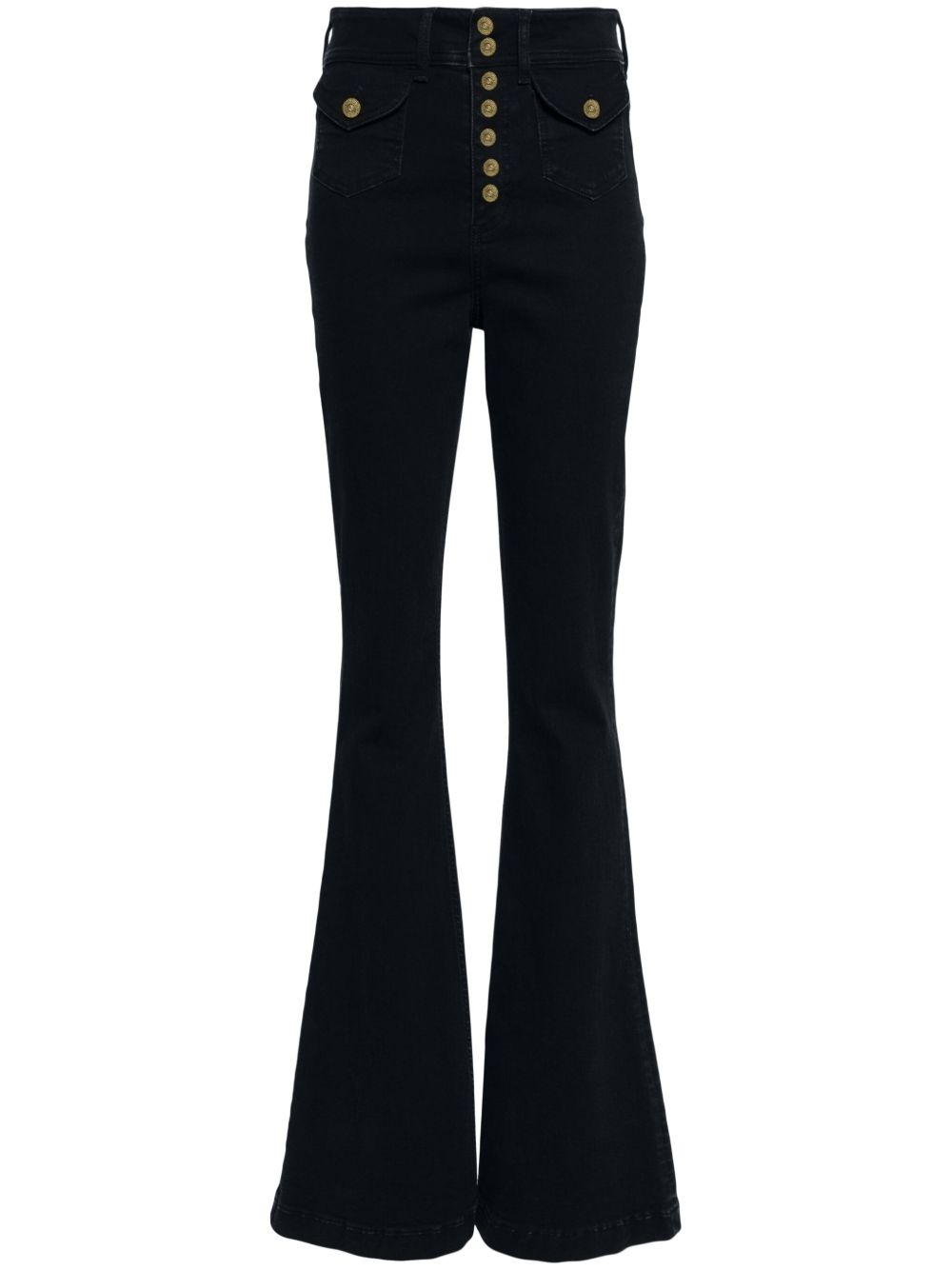 Versace Jeans Couture 高腰喇叭牛仔裤 - 蓝色