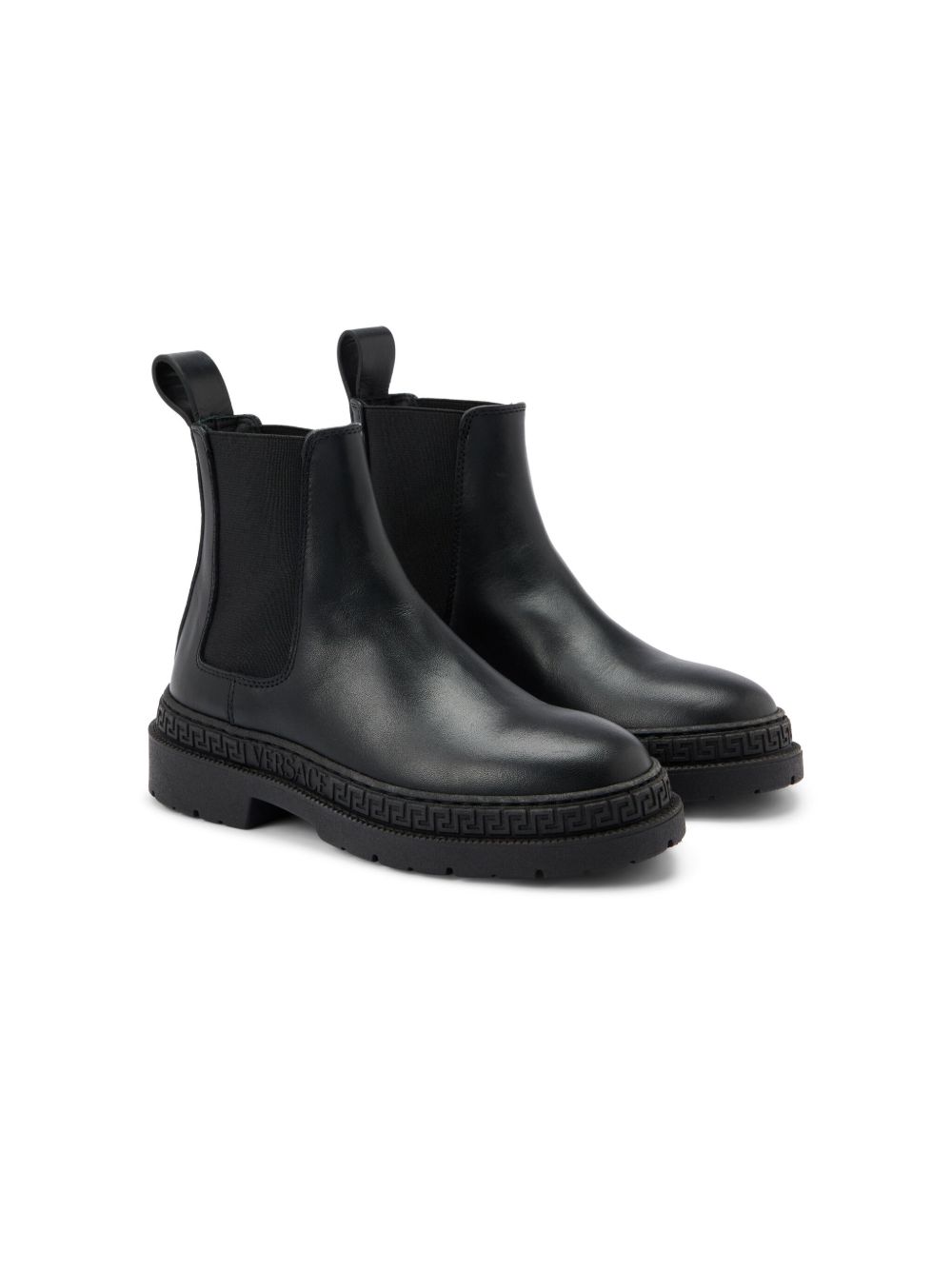Versace Kids La Medusa 靴子 - 黑色