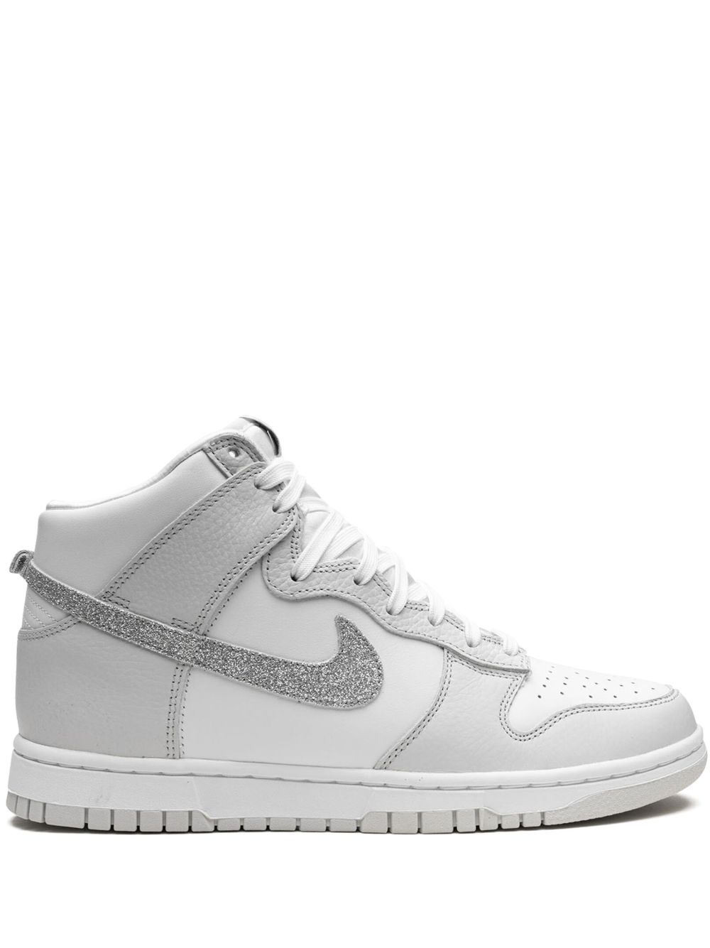 Nike Dunk High Silver Swoosh 运动鞋 - 白色