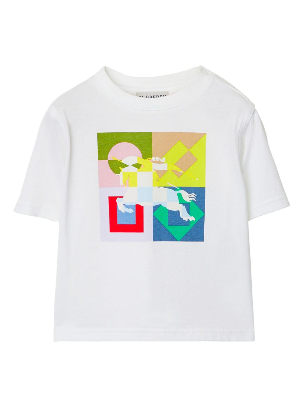 Burberry Kids EKD 棉T恤 - 白色