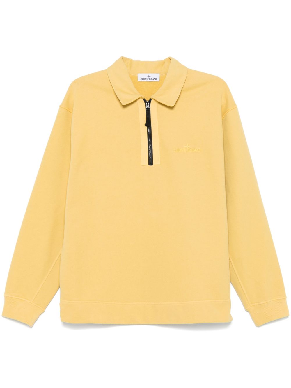 Stone Island 棉抓绒卫衣 - 黄色