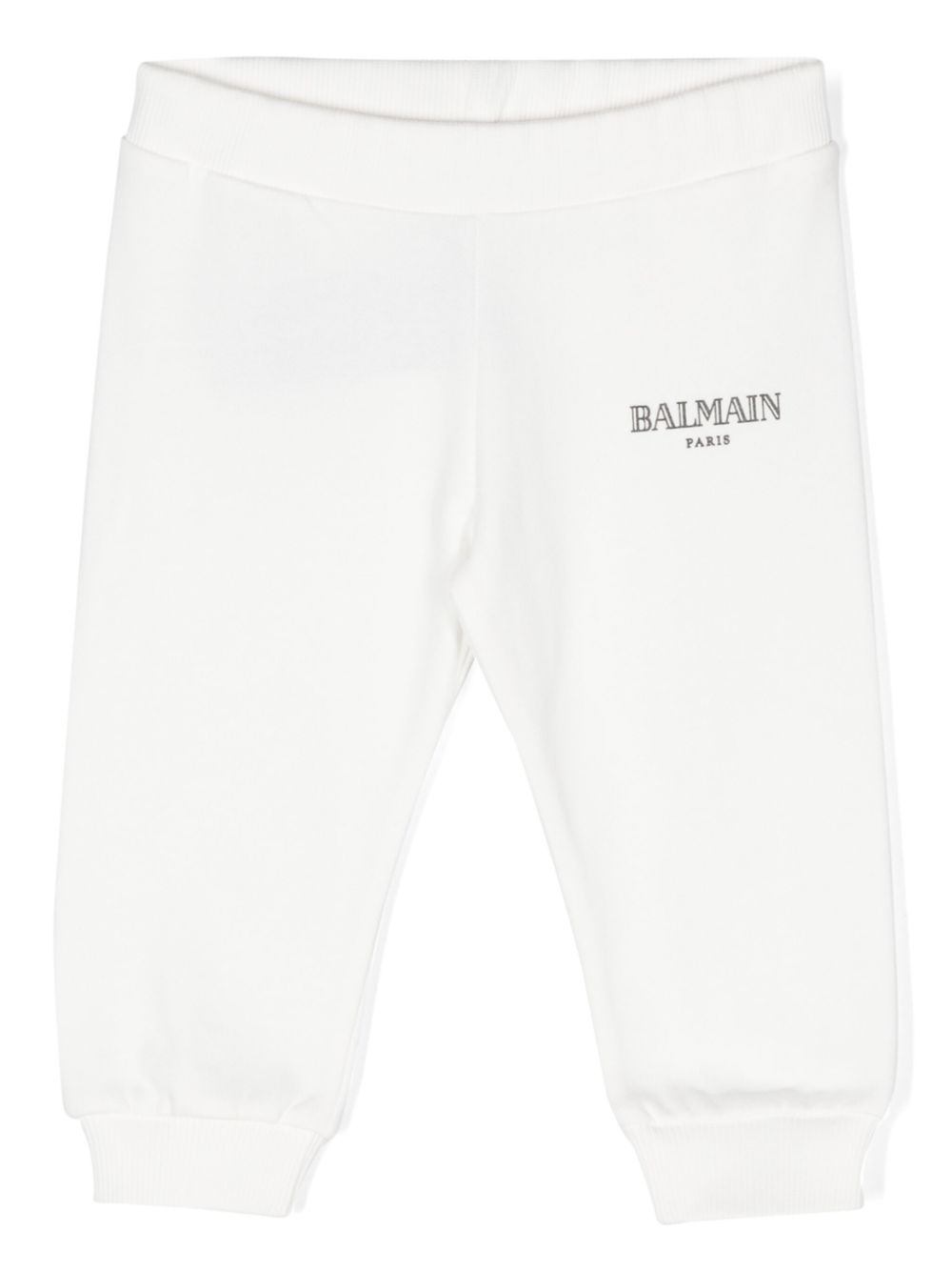 Balmain Kids logo印花运动裤 - 白色