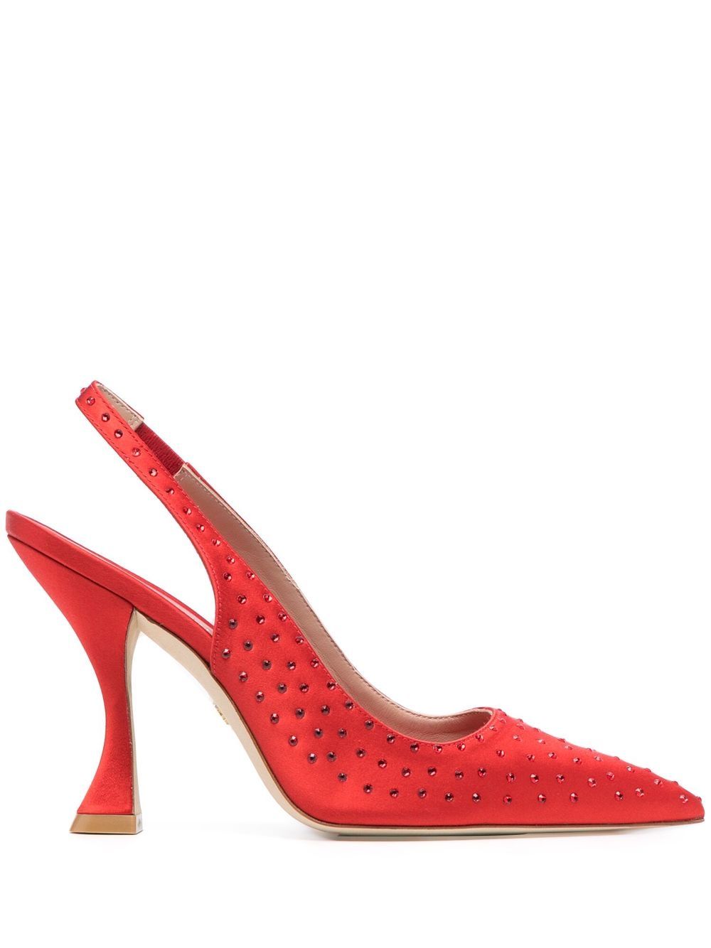 Stuart Weitzman Say 水钻高跟鞋 - 红色
