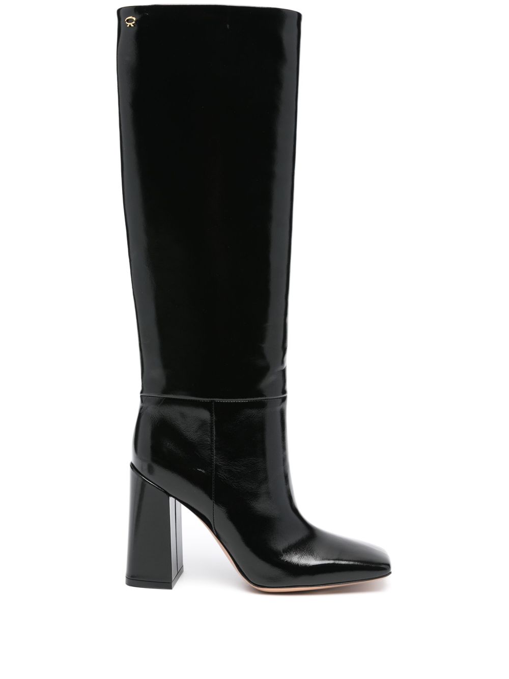 Gianvito Rossi Santiago 高跟靴（8.5厘米） - 黑色