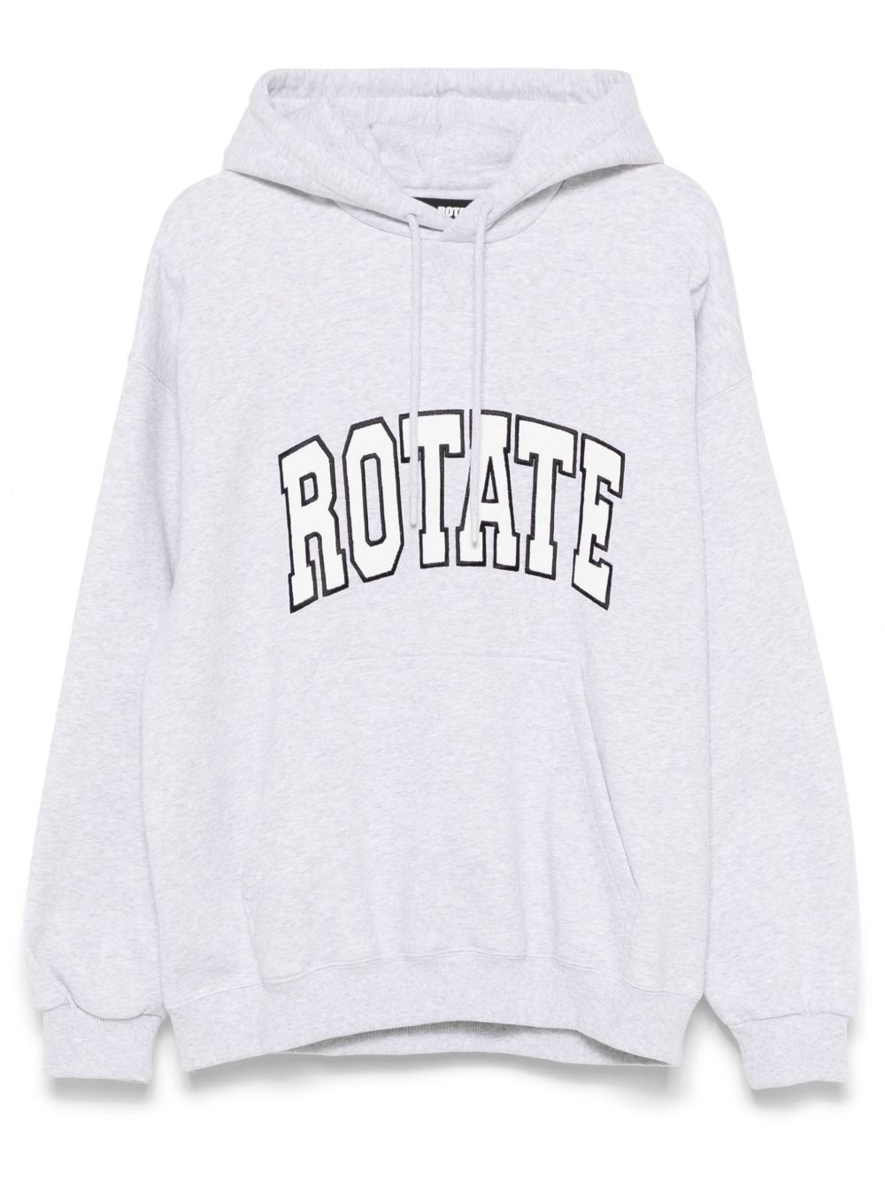 ROTATE BIRGER CHRISTENSEN logo刺绣连帽衫 - 灰色