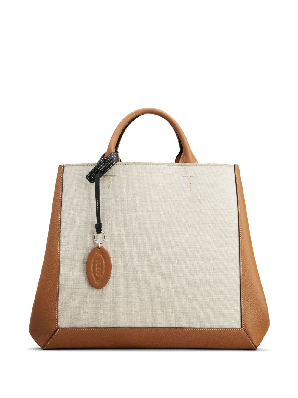 Tod's 拼接拼色手提包 - 褐色