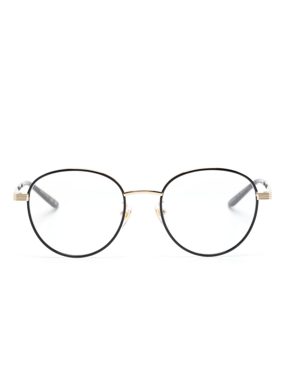 Gucci Eyewear 圆框眼镜 - 黑色