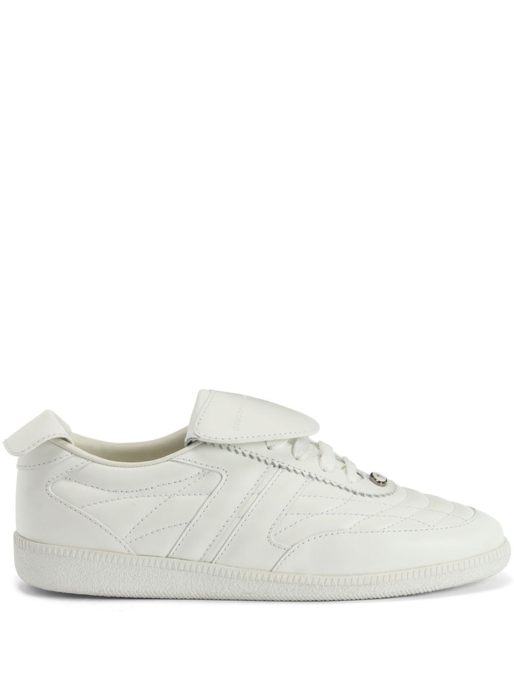 Giuseppe Zanotti League 皮质运动鞋 - 白色