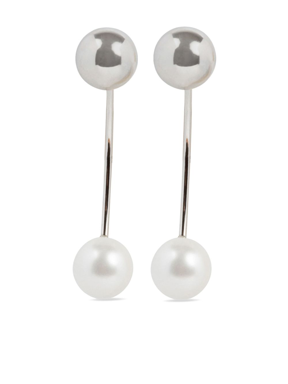 DRIES VAN NOTEN Chain Stud 耳钉 - 银色