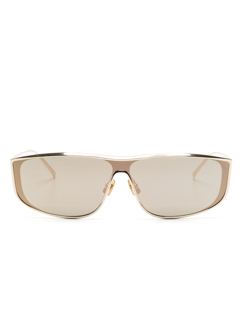 Saint Laurent Eyewear Luna飞行员镜框太阳眼镜 - 金色
