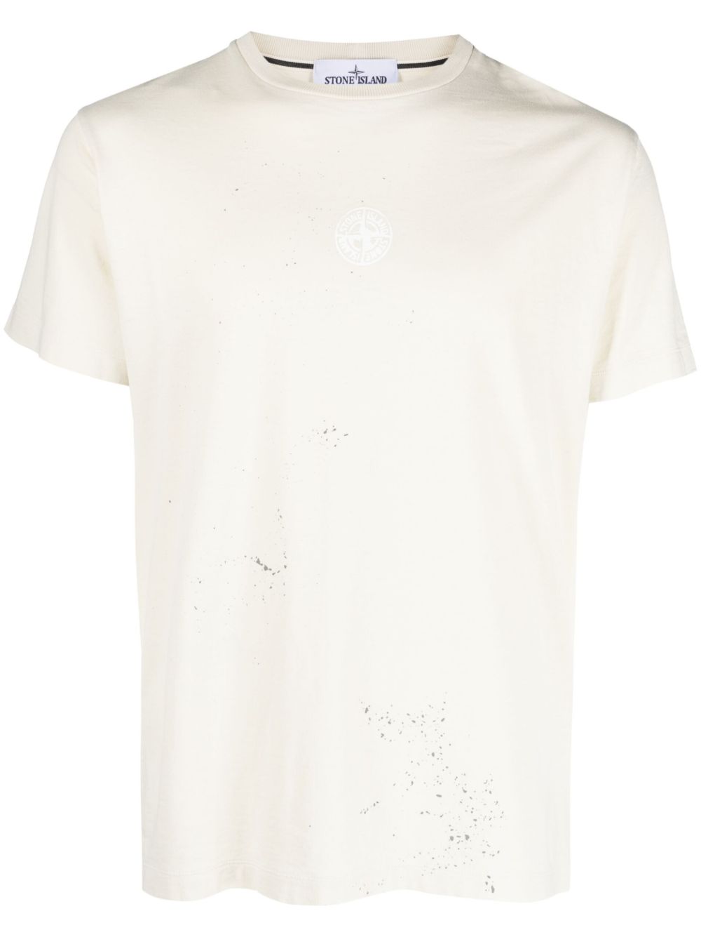 Stone Island 罗盘logo印花棉T恤 - 中性色