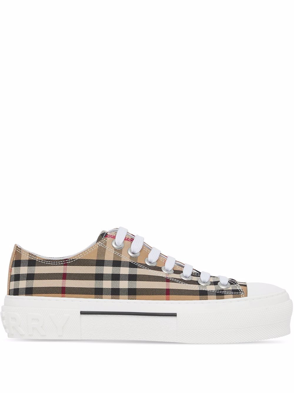 Burberry 经典格纹棉板鞋 - 中性色