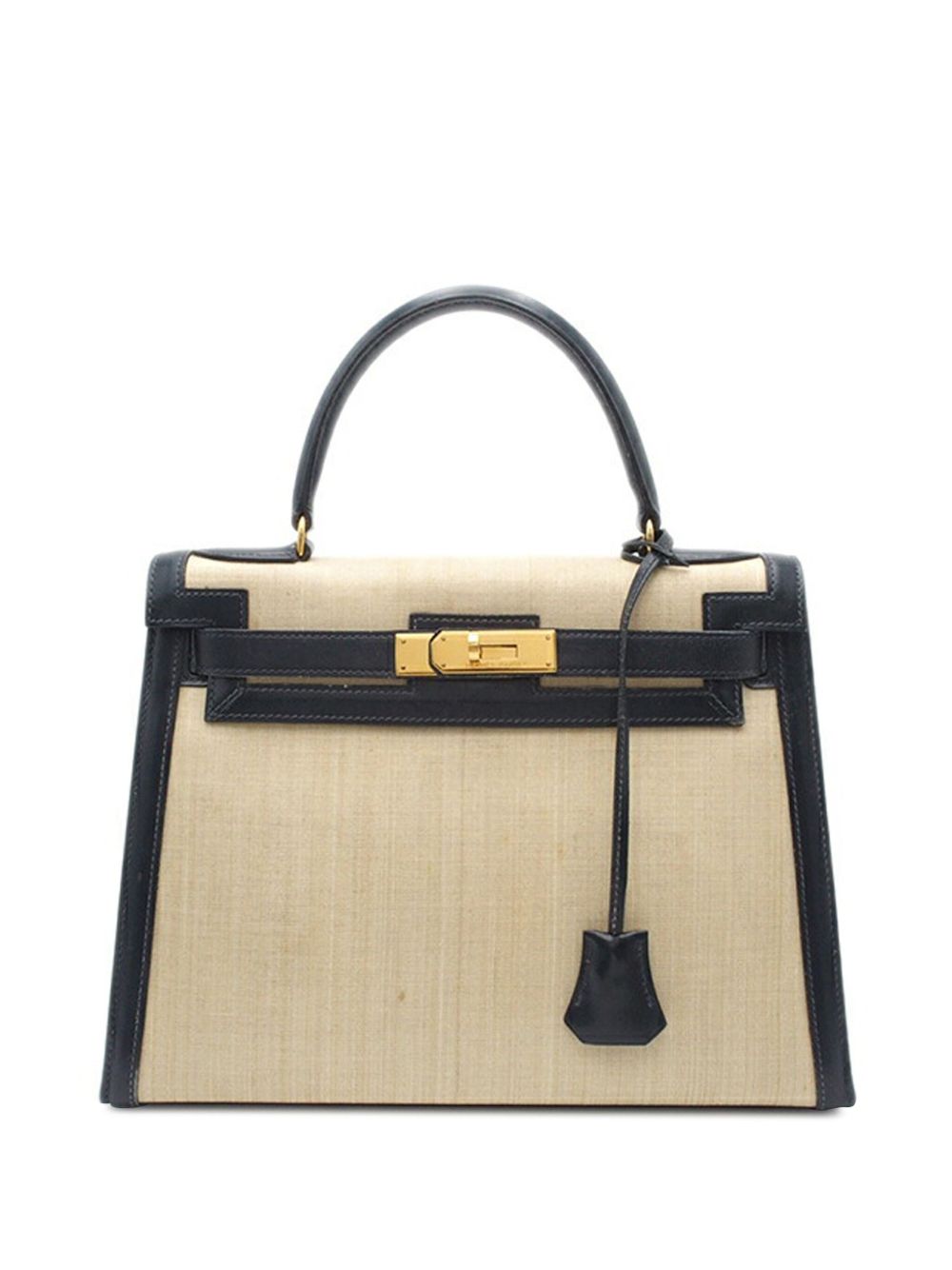 Hermès Pre-Owned Box Crinoline Kelly Sellier 28 斜挎包（1986年典藏款） - 褐色