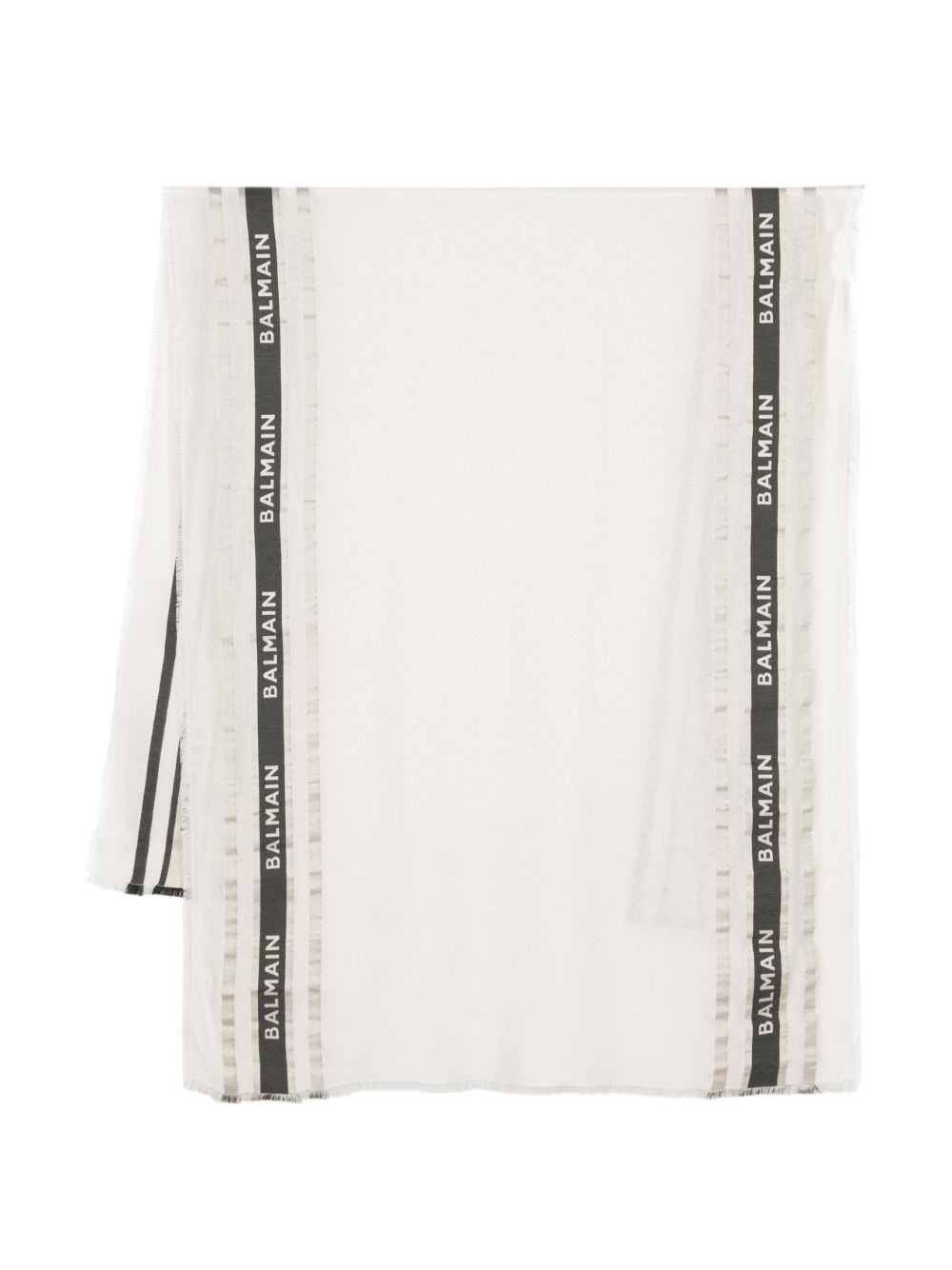 Balmain Kids logo缀饰围巾 - 中性色