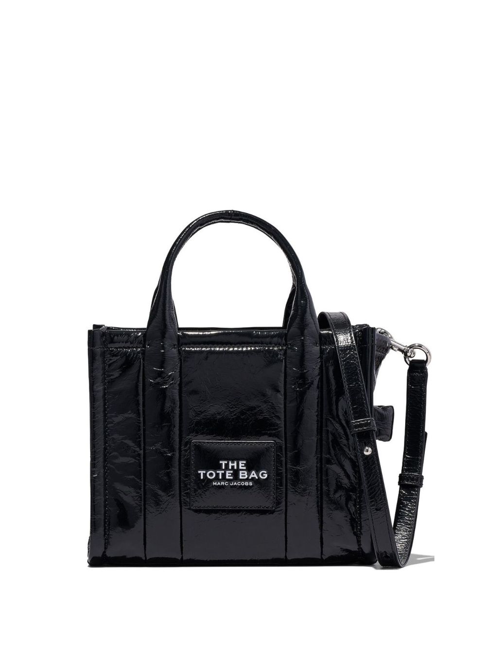 Marc Jacobs The Shiny Crinkle Tote 小号托特包 - 黑色