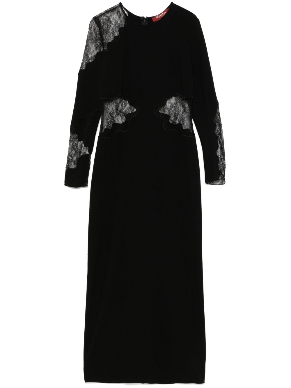 Max Mara Enziana 超长连衣裙 - 黑色