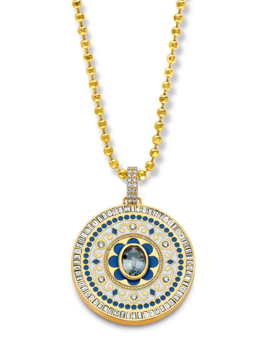BUDDHA MAMA 20K黄金 Mandala 吊坠 - 金色
