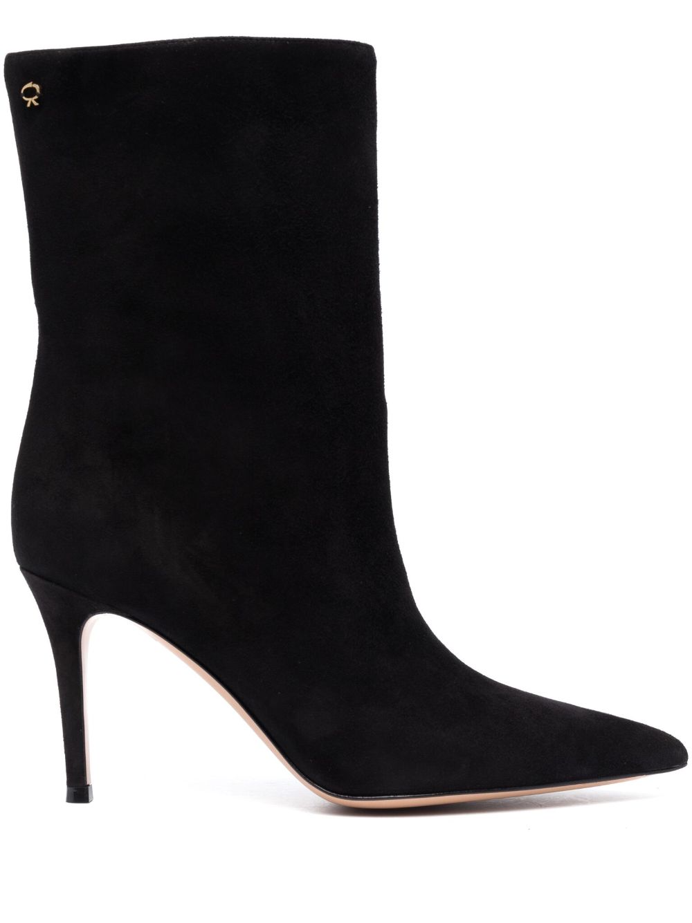 Gianvito Rossi 绒面皮及踝靴 - 黑色