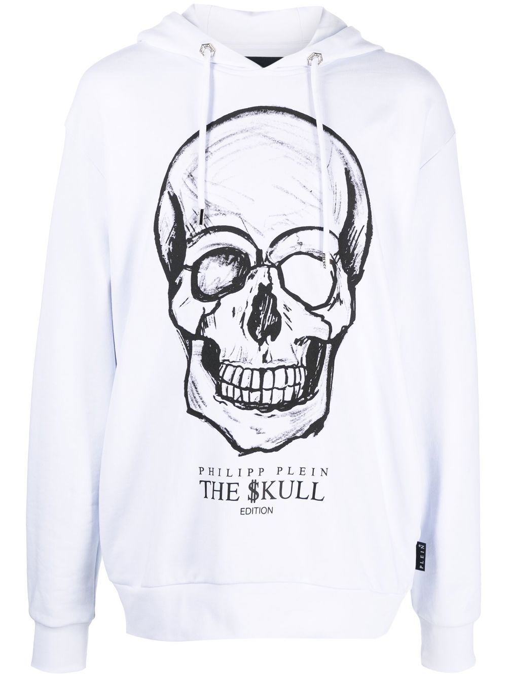 Philipp Plein 骷髅头印花连帽衫 - 白色