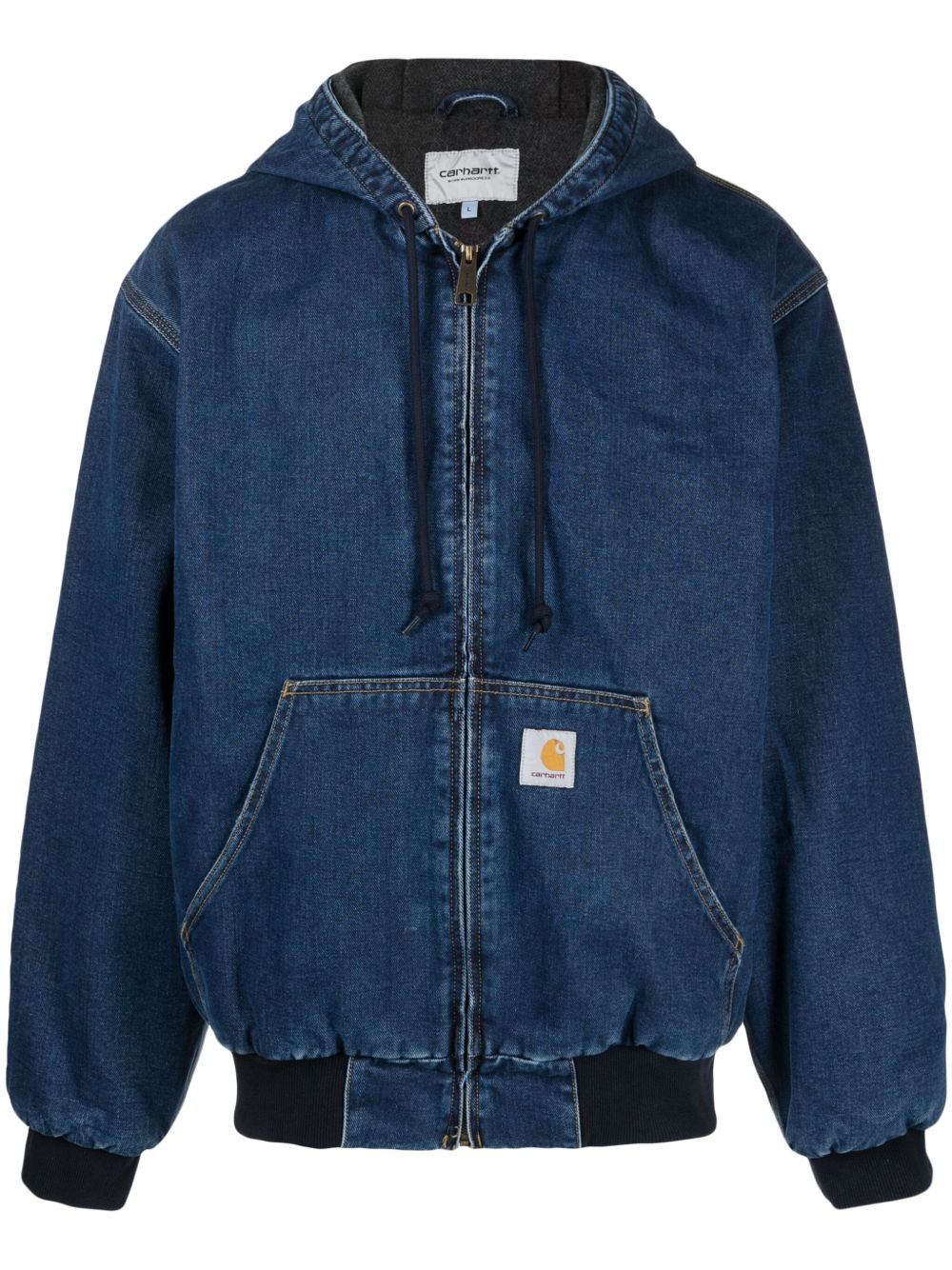 Carhartt WIP OG Active 连帽牛仔夹克 - 蓝色