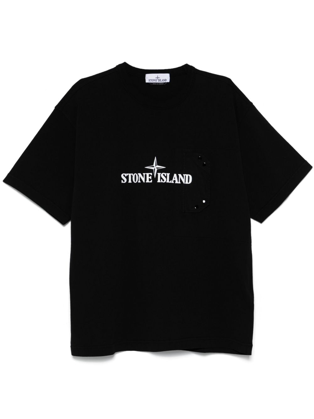 Stone Island Compass 印花T恤 - 黑色