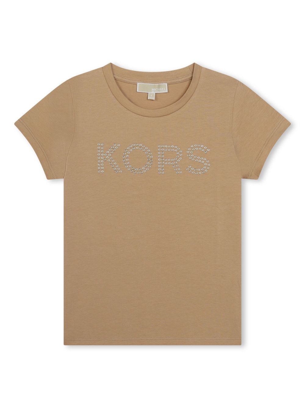 Michael Kors Kids logo贴花平纹针织T恤 - 中性色