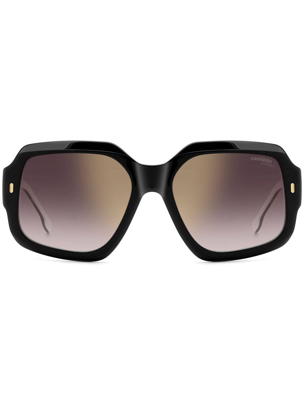 Carrera 长方形框太阳眼镜 - 黑色