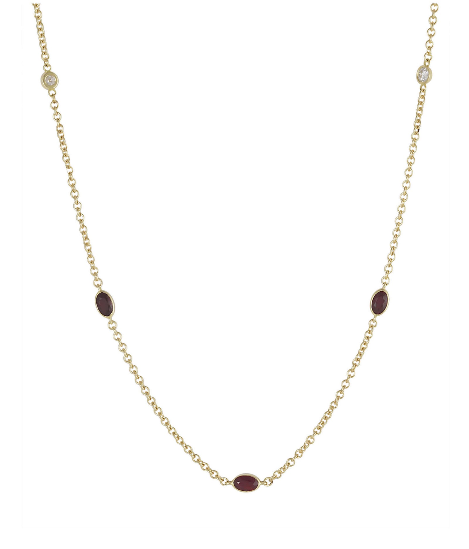 Lo Spazio Jewelry Lo Spazio Ruby and Diamond Necklace
