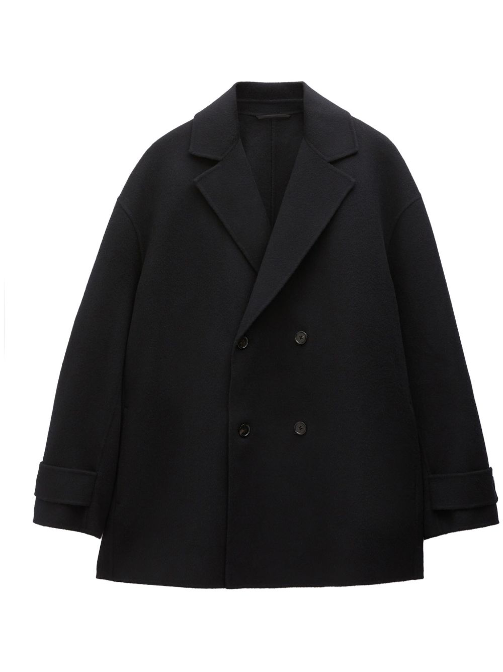 Filippa K 双排扣羊毛羊绒混纺外套 - 黑色