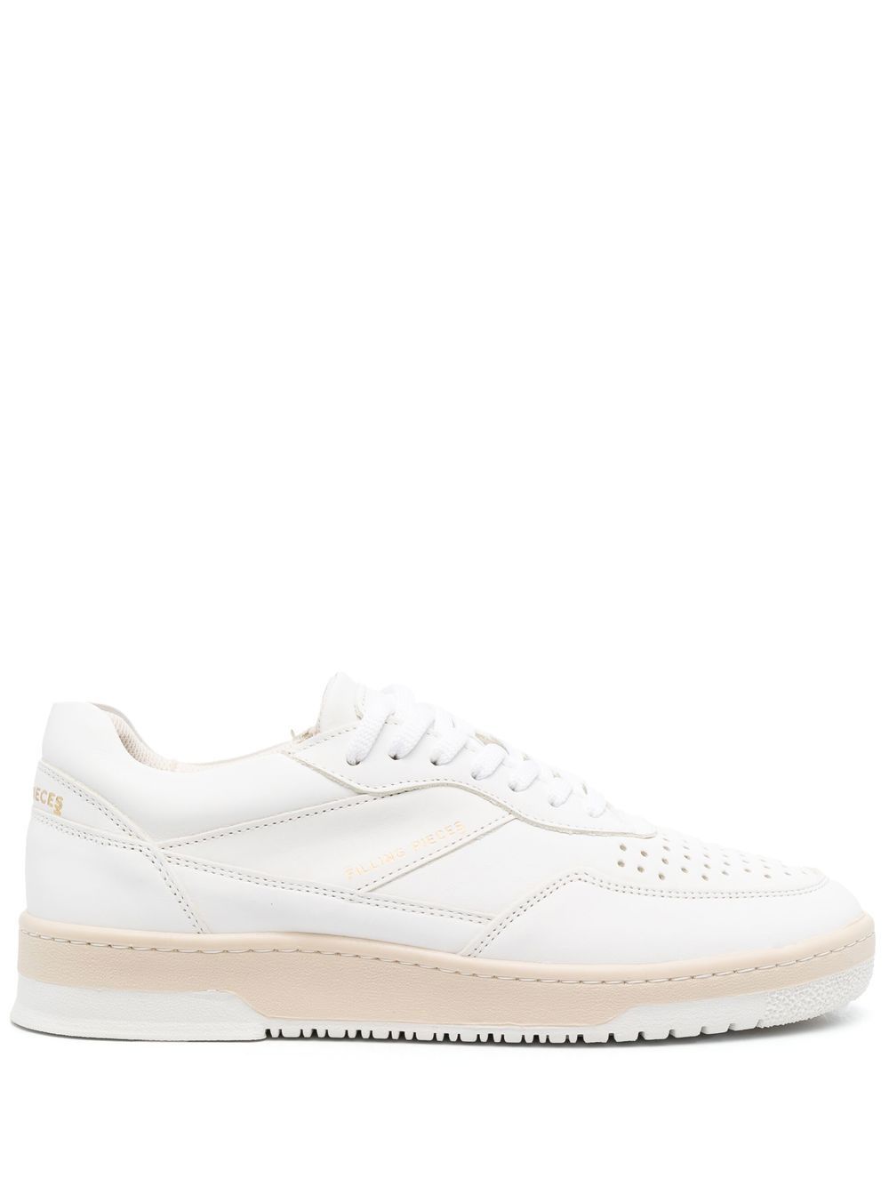Filling Pieces 穿孔低帮运动鞋 - 白色