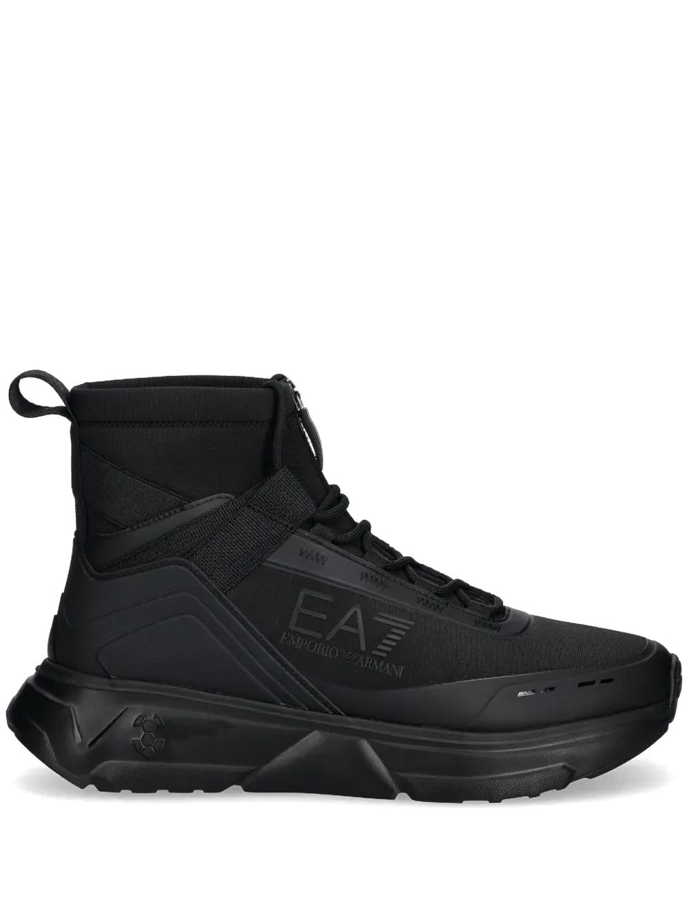 Ea7 Emporio Armani 7.0 高帮运动鞋 - 黑色