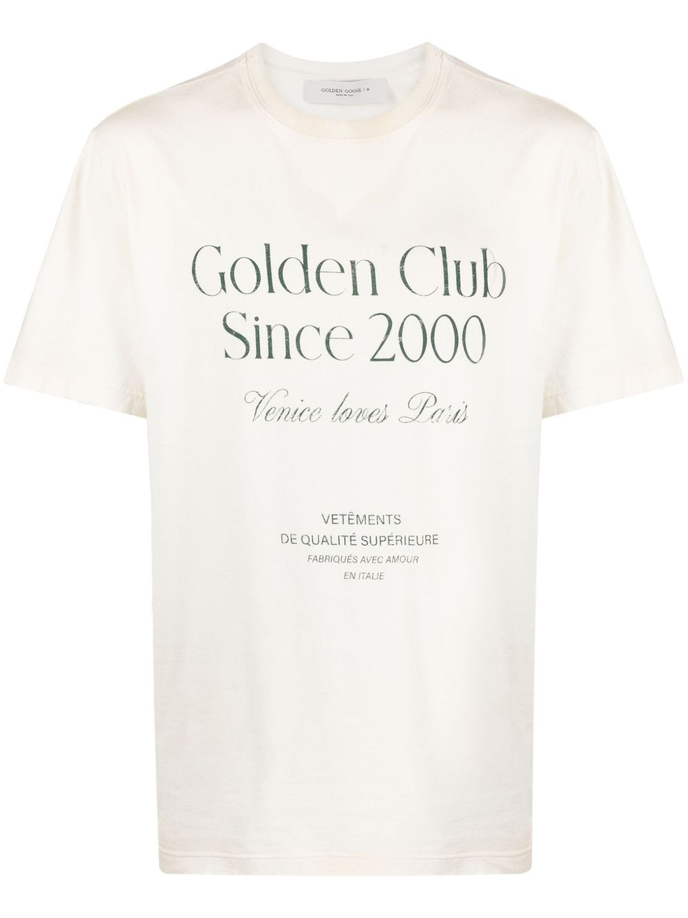 Golden Goose 文字印花棉T恤 - 中性色