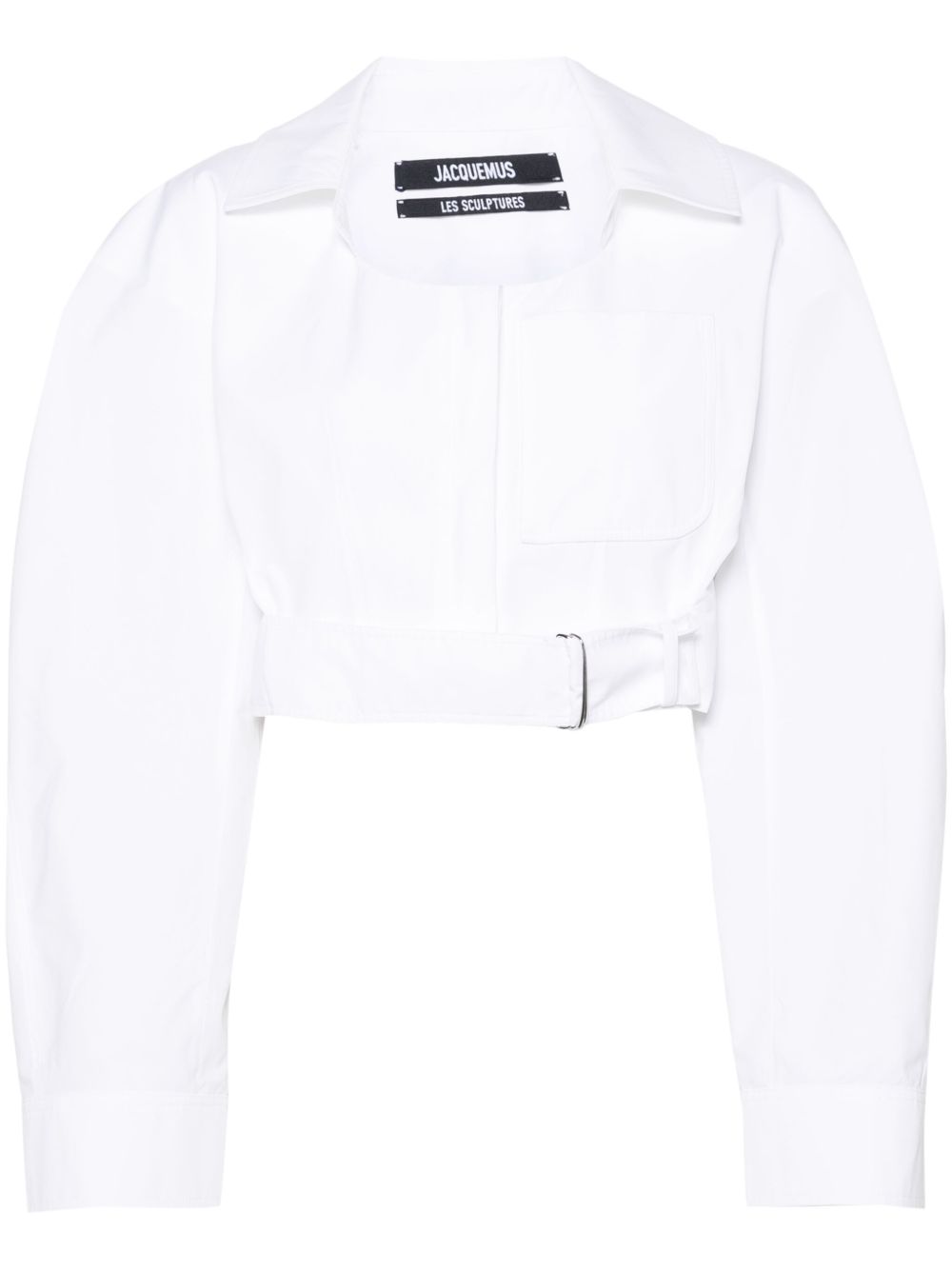 Jacquemus La chemise Obra 短款衬衫 - 白色