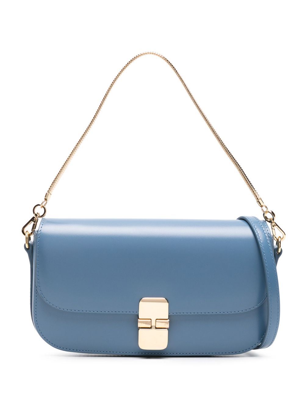 A.P.C. Grace Chaine 皮质手拿包 - 蓝色