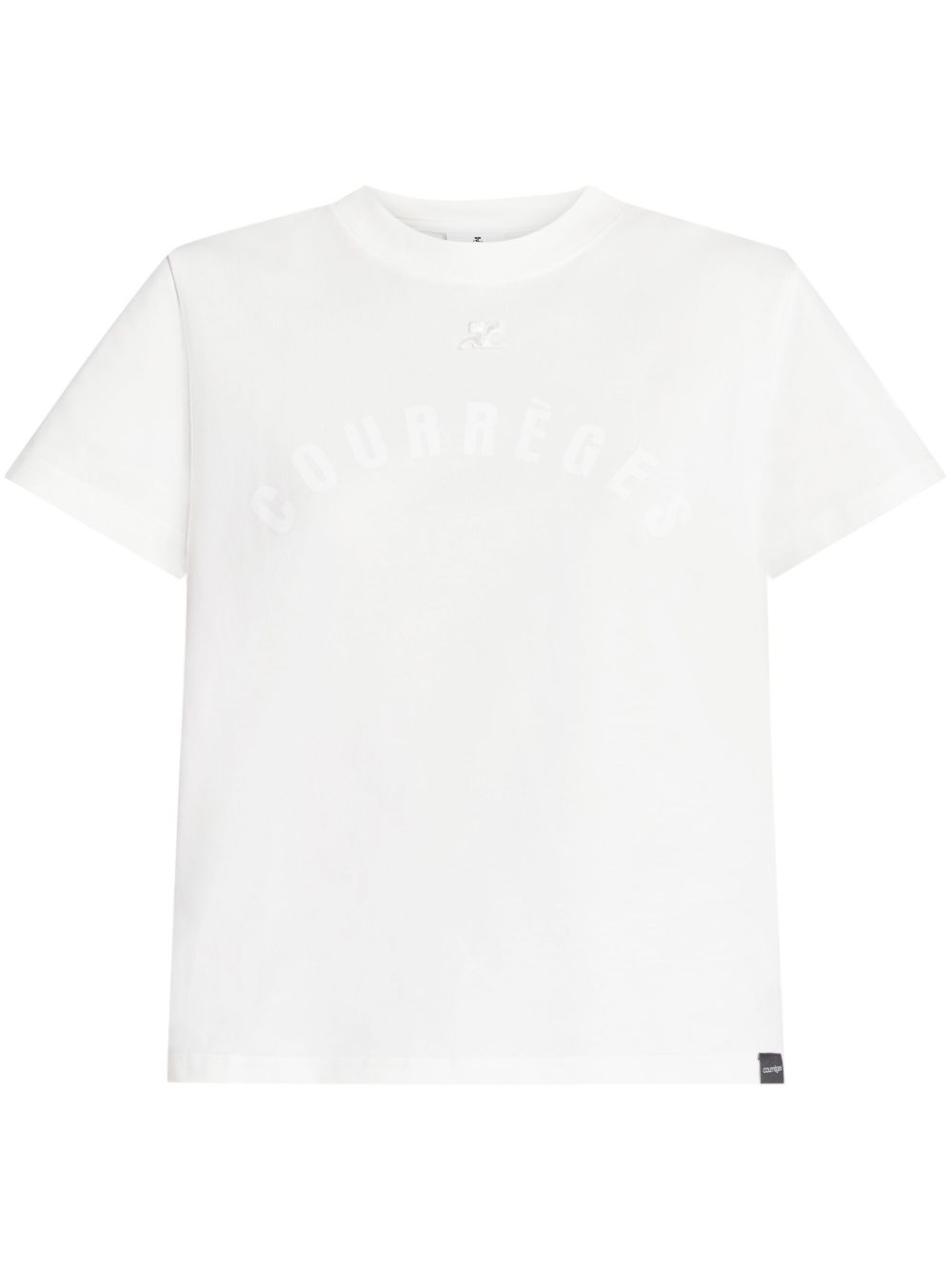 Courrèges Ac Straight 棉T恤 - 白色
