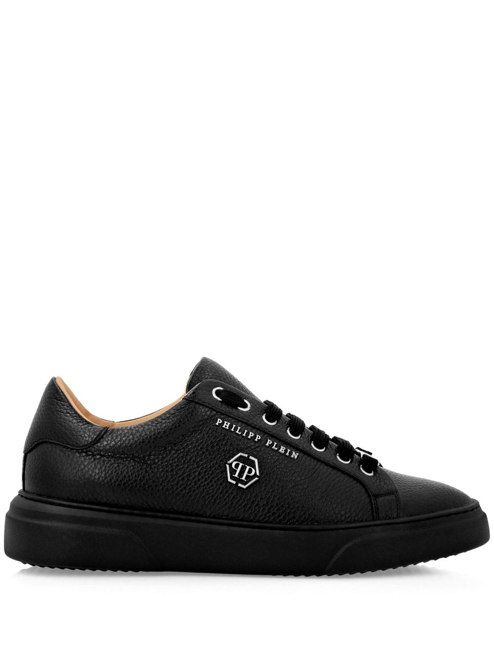 Philipp Plein 六角形logo运动鞋 - 黑色