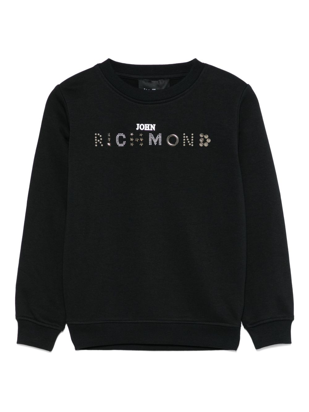 John Richmond Junior logo缀饰卫衣 - 黑色