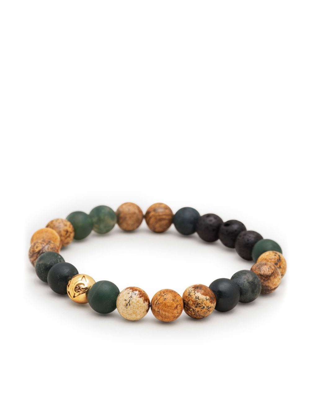 Nialaya Jewelry 多宝石珠饰手链 - 绿色