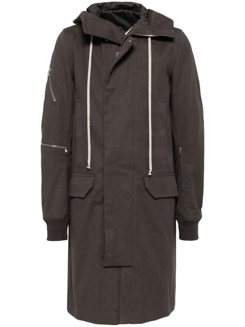 Rick Owens 连帽外套 - 褐色