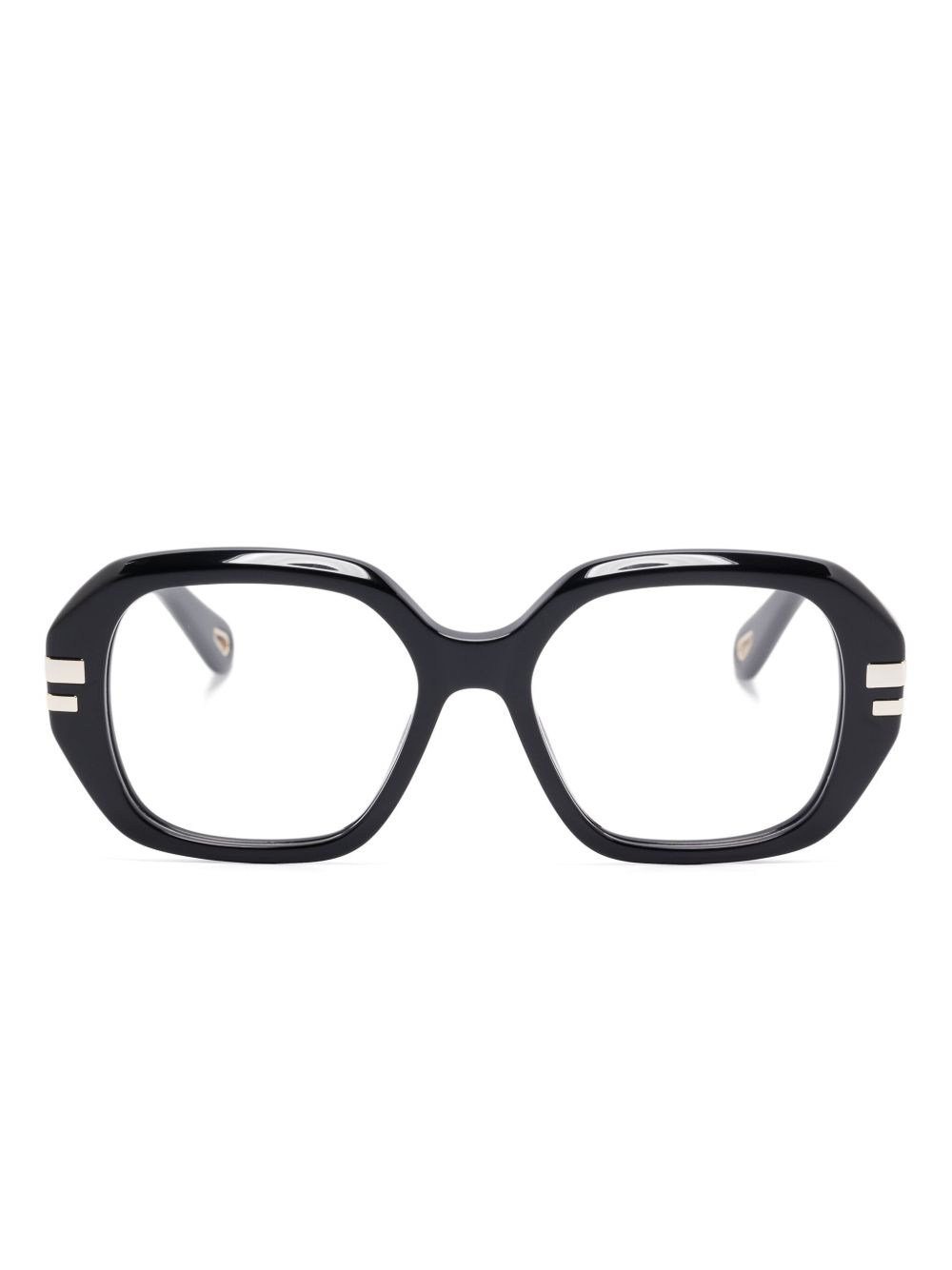Chloé Eyewear 方框眼镜 - 黑色