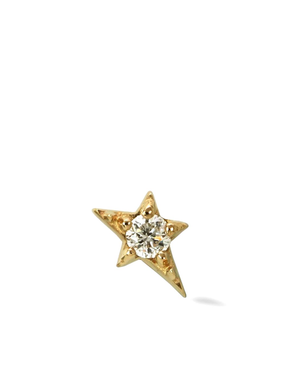 Lark & Berry 14K黄金迷你 Shooting Star 钻石耳钉 - 金色