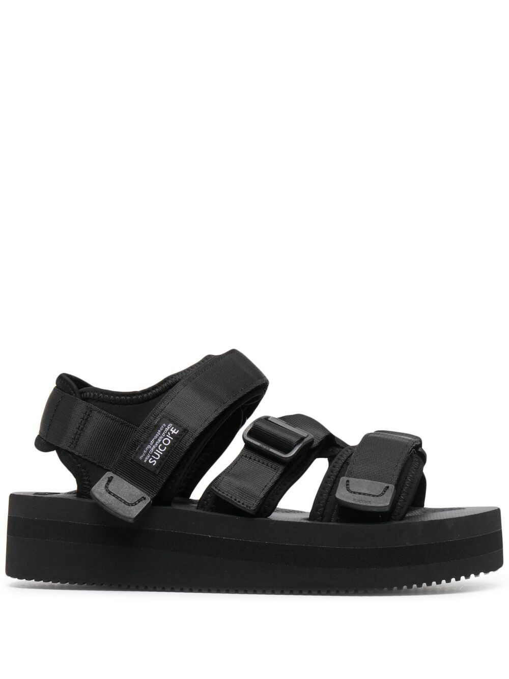 Suicoke Kisee 露趾凉鞋 - 黑色