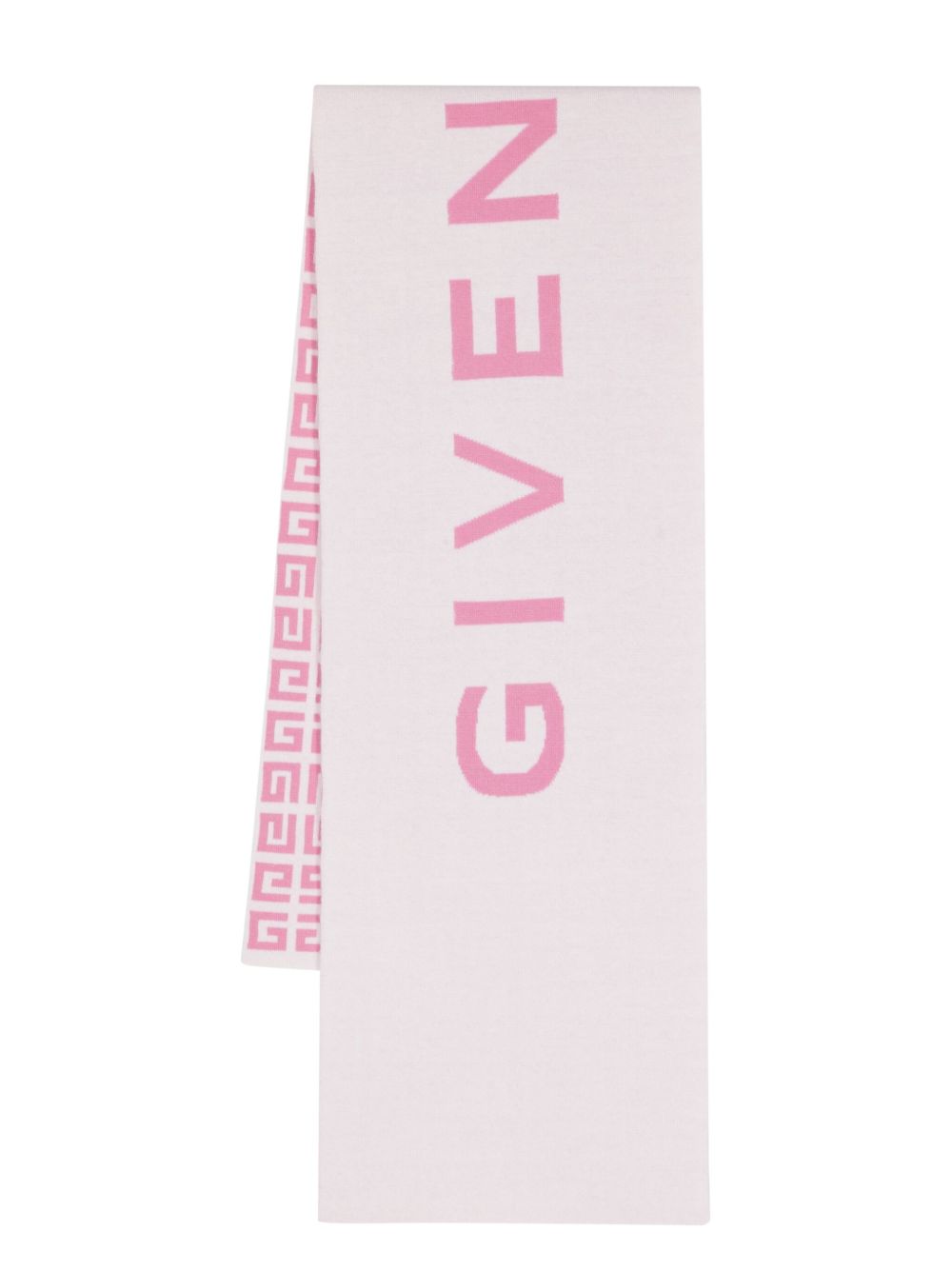 Givenchy 4G logo嵌花围巾 - 粉色