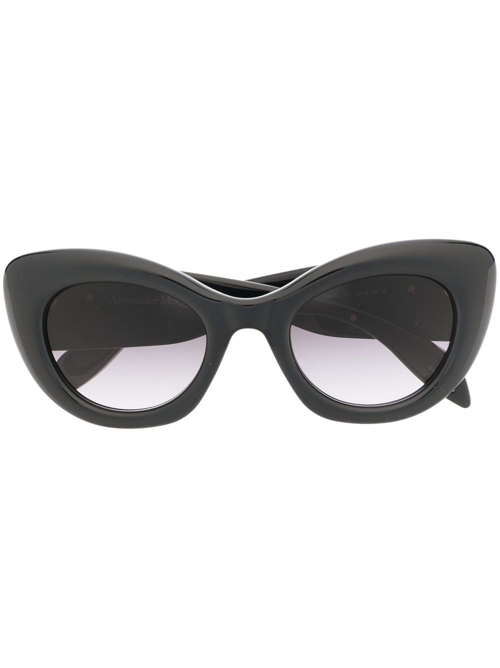 Alexander McQueen Eyewear 超大圆框太阳眼镜 - 黑色