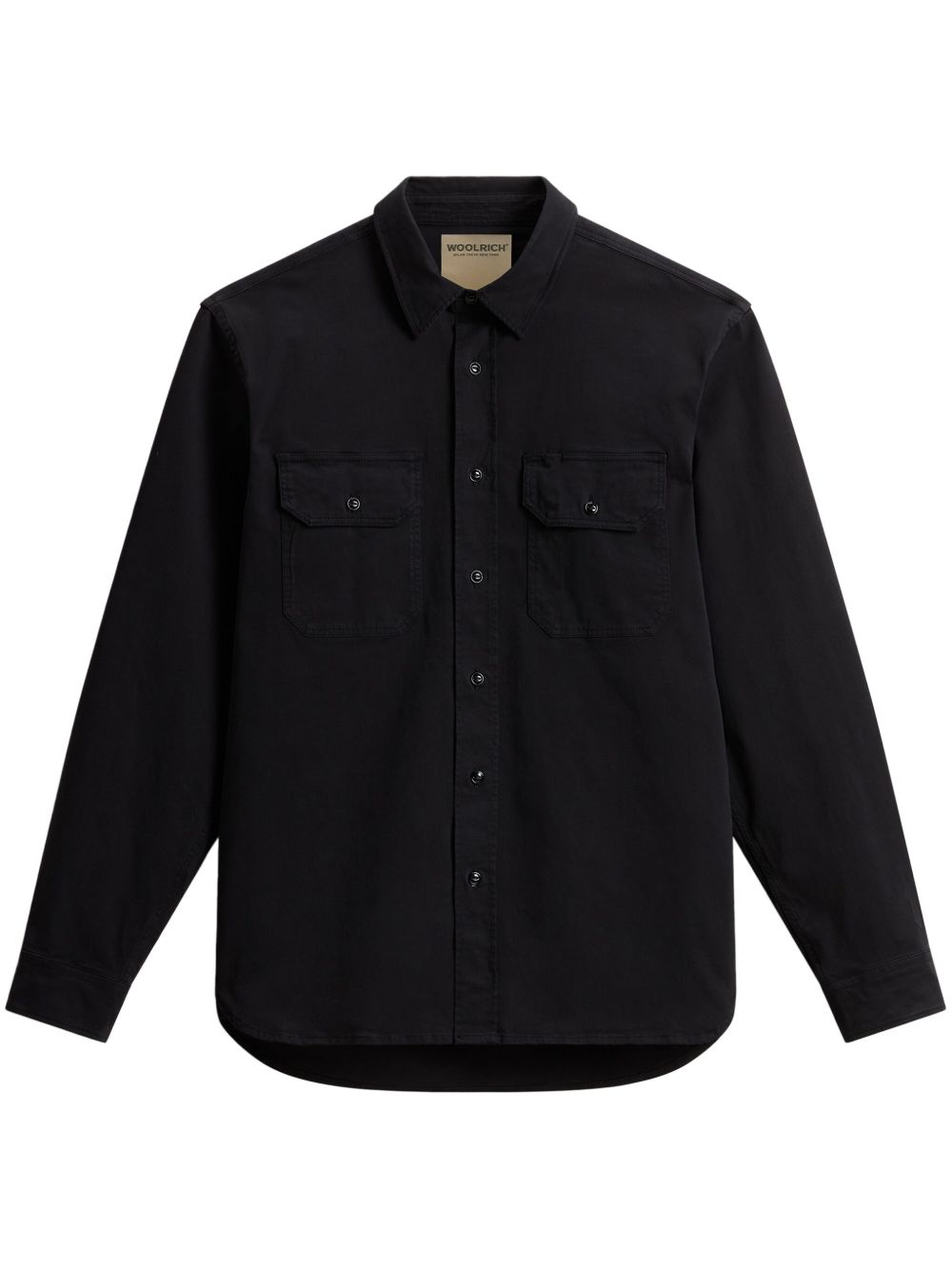 Woolrich 成衣染衬衫 - 黑色