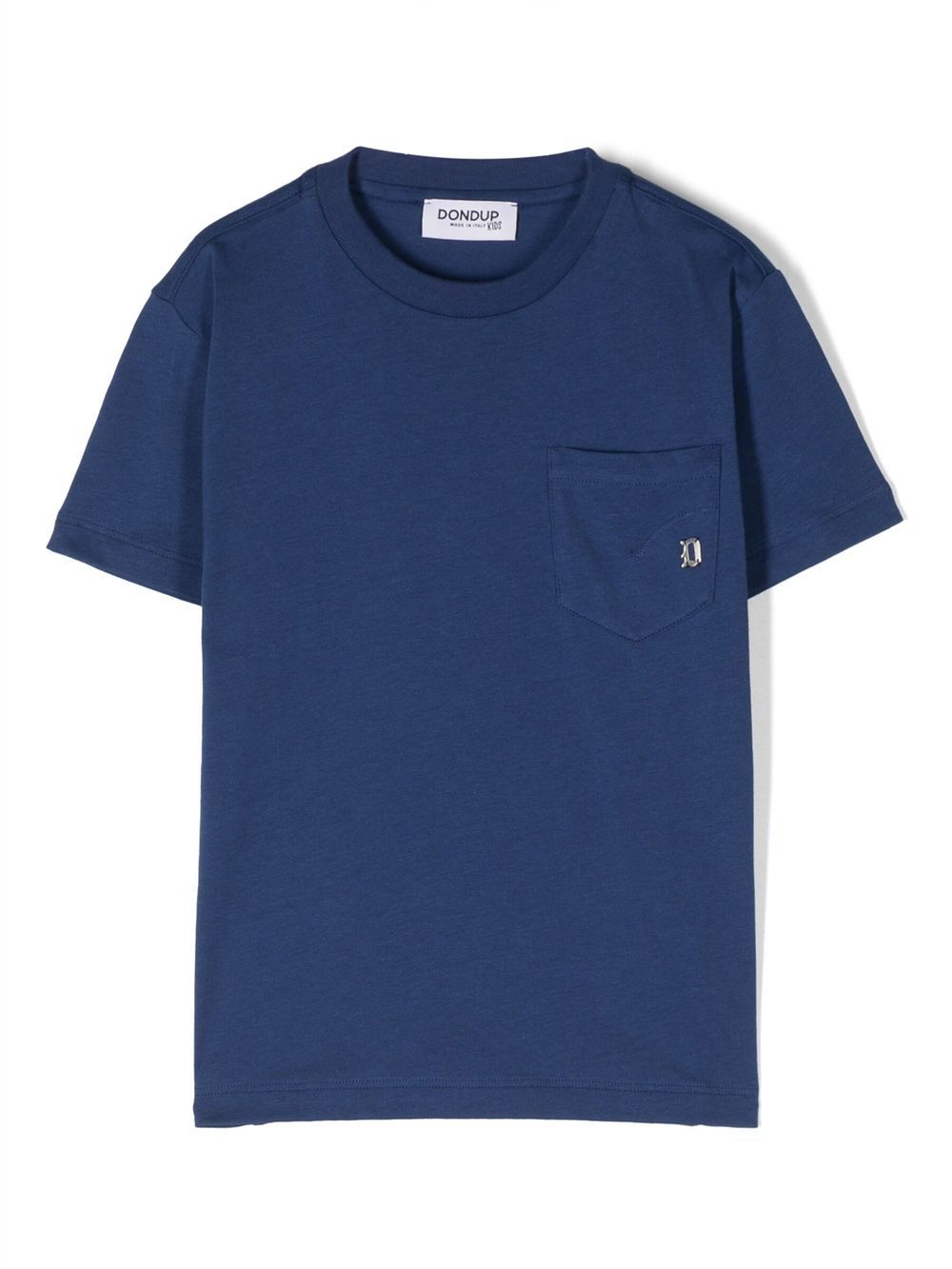 DONDUP KIDS logo标牌细节T恤 - 蓝色