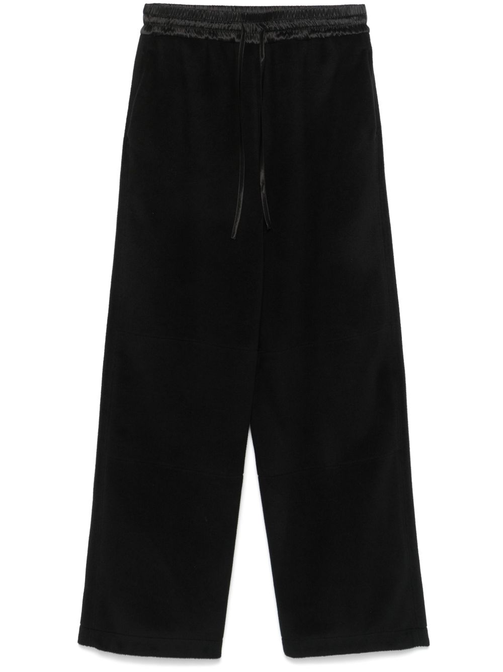 Jil Sander 初剪羊毛长裤 - 黑色