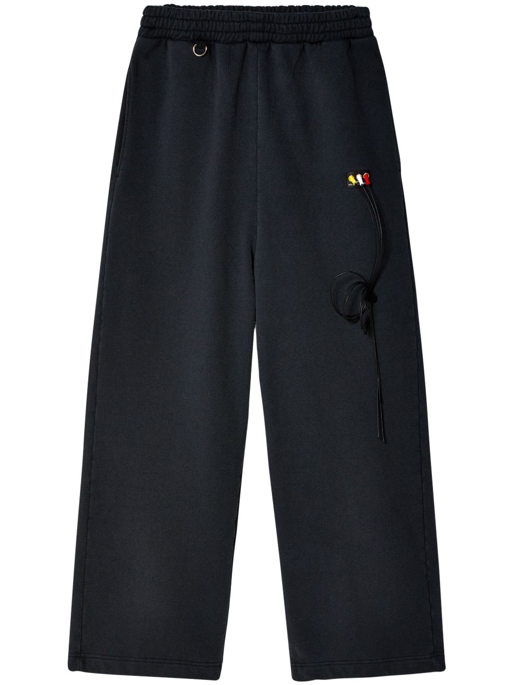 Doublet RCA Cable Embroidery 运动裤 - 黑色