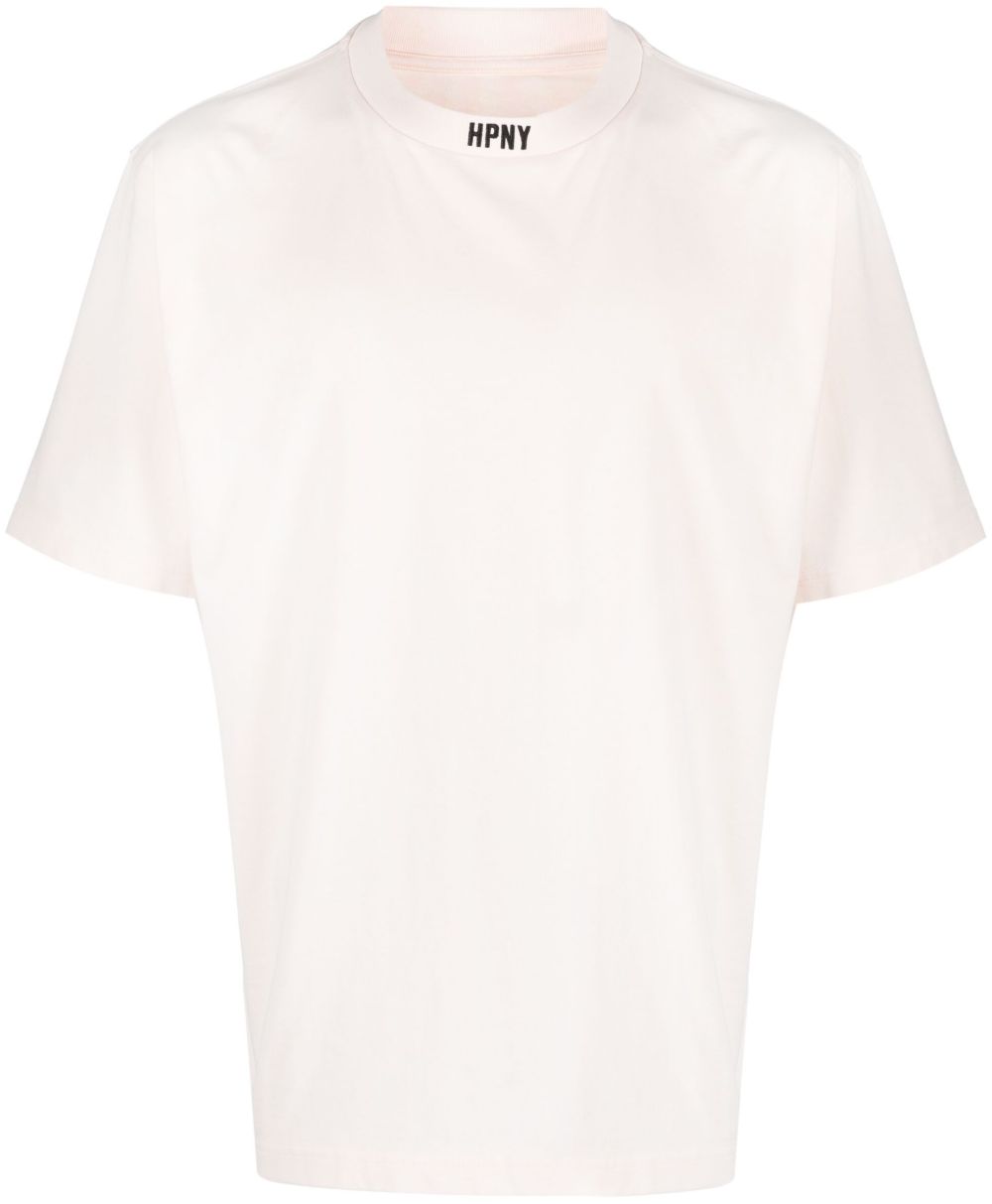 Heron Preston HPNY logo刺绣T恤 - 粉色